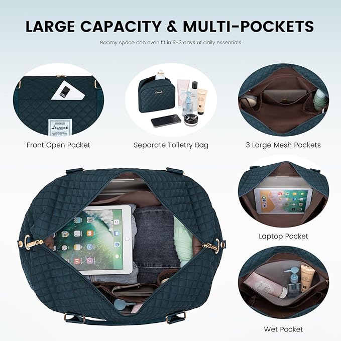 LOVEVOOK Travel Duffle Bag, Weekender Bags - Image 3