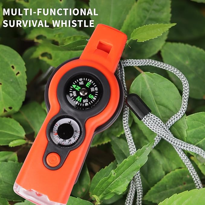 Emergency Survival Function Whistle, Outdoor Multifunctional Tool Safety Whistle - Image 3