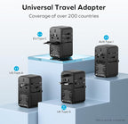 MOMAX Universal Travel Adapter, 120W GaN Fast International Power Adapter - Image 5