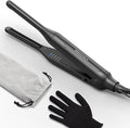 Wavytalk Pencil Flat Iron, 3/10" Small Iron for Short Hair, Pixie Cut and Bangs, Tiny Beard Straightener with Dual Voltage & Adjustable Temp, Mini Hair Edges Heating Up in 15s