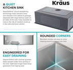 Kraus KHU100-32 Standart PRO 16 Gauge Undermount Single Bowl Stainless Steel - Image 10