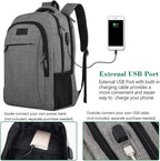 MATEIN Travel Laptop Backpack, Business Anti Theft Slim Sturdy Laptops Backpack - Image 2
