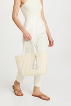 YXILEE Straw Bags For Women | M Size Travel Straw Totes Bag Woven Summer - Image 2
