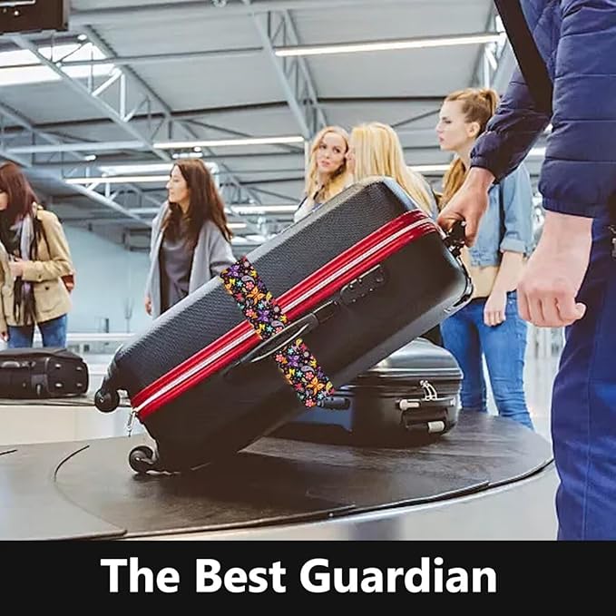 2 Pack Luggage Straps for Suitcases Adjustable Luggage Belt TSA Approved - Image 6