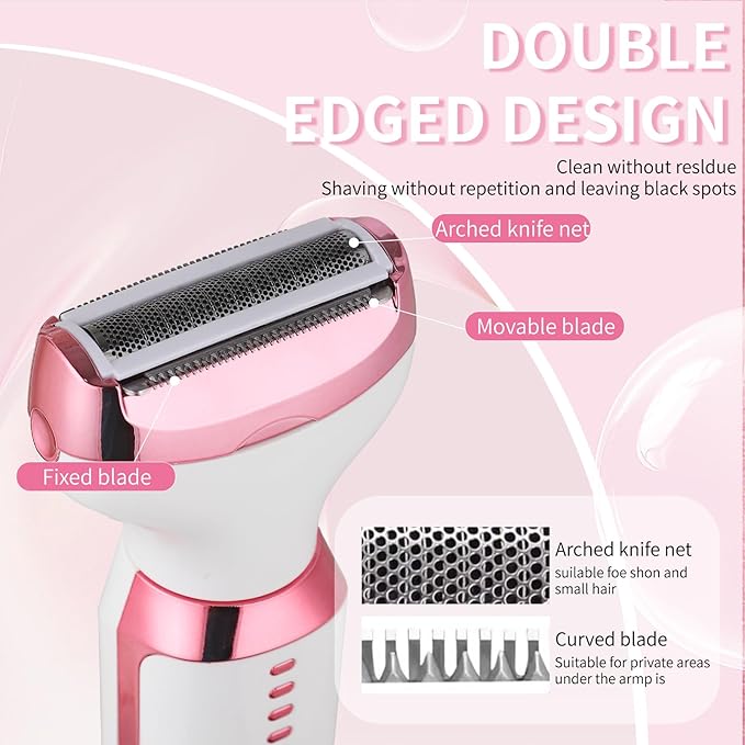 Electric Razors LED Display for Women Men, 2025 Wet/Dry Lady Shaver, 4 in 1 - Image 5