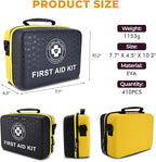 Emergency First Aid Kit 410 PCS – Hard Shell Dual-Color Survival Kit - Image 2
