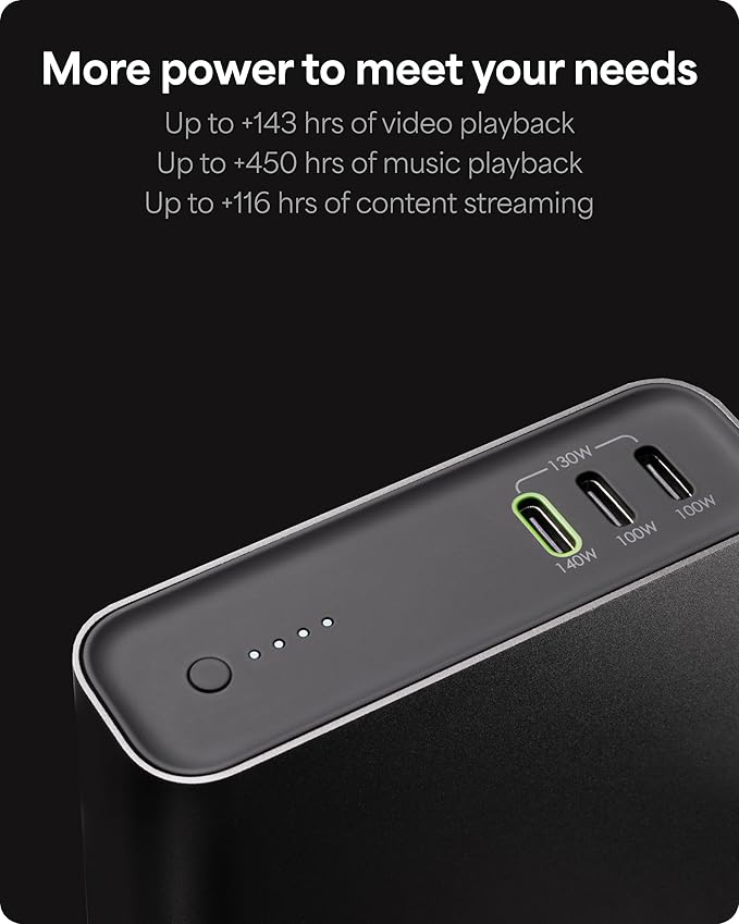 Mophie Powerstation Ultra 25, 000mAh Laptop Power Bank – 140W USB-C PD Fast - Image 3