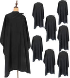 Haircut Cape Black Hair Cutting Salon Barber Capes Waterproof hairdressing for Clients Men Adults (8PCS-Barber Capes)