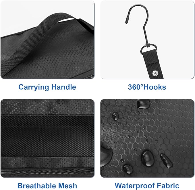 Suitcase Organizer, Travel Luggage Organizer Portable Hanging Travel Shelves - Image 3