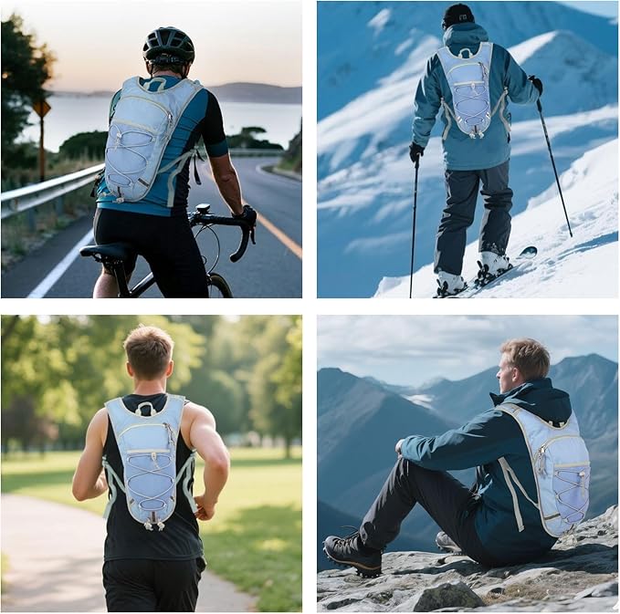 Lightweight Hydration Backpack 2L Water Bladder Pack - Image 6