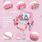 MENZOKE Kids Travel Tray for Toddler Car Seat, Lap Tray for Girl Activities - Image 4