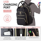 Laptop Backpack for Women Men, School Backpacks for Teens Girls Boys, 17.3 Inch - Image 3