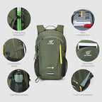SKYSPER Small Hiking Backpack, 20L Lightweight Travel Backpacks Hiking Daypack - Image 4