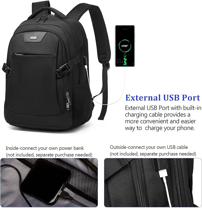 DUSLANG Travel Work Laptop Backpack - Image 4