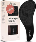 Kitsch Detangler Brush – Gentle Curly Hair Brush with Flexible Bristles for All Hair Types - Wet or Dry | Detangling Hair Brushes for Women & Men, Hairbrush for Adults & Kids - Black
