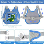 Toddler Harness Leash+ Anti Lost Wrist Link, Accmor Cute Dinosaur Kids Harness - Image 2