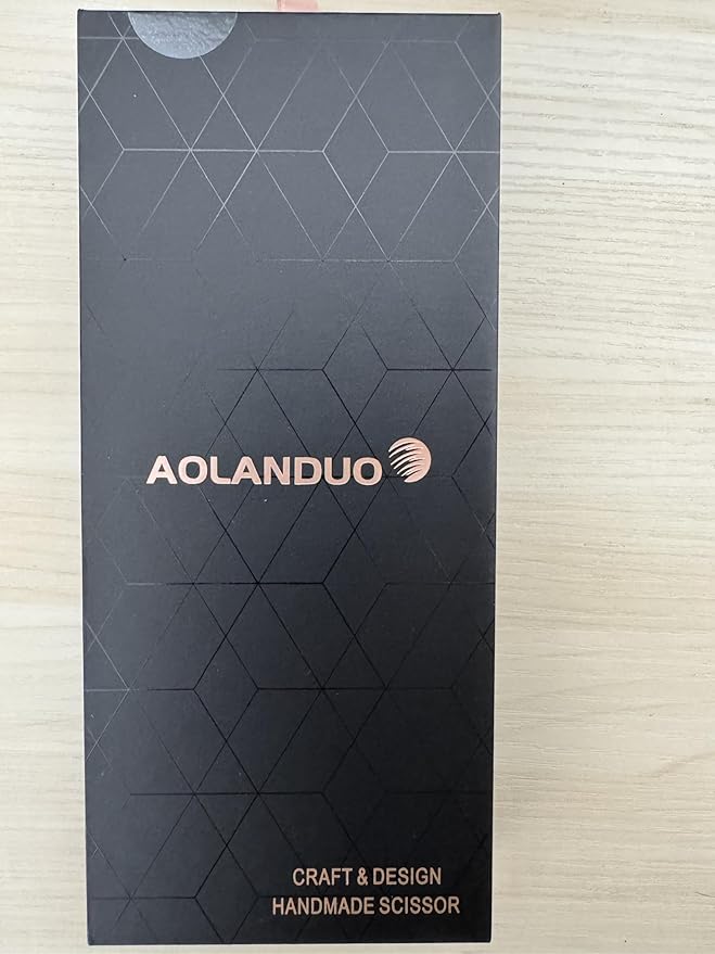 AOLANDUO Hair Cutting Scissor -Sharp & Lightweight-Offset Design Using Japanese JP440C Stainless Steel Hair Scissor for Barbers & Salon Stylists- Smooth Motion Fine Craftsmanship Barber Scissor
