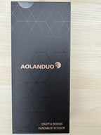 AOLANDUO Hair Cutting Scissor -Sharp & Lightweight-Offset Design Using Japanese JP440C Stainless Steel Hair Scissor for Barbers & Salon Stylists- Smooth Motion Fine Craftsmanship Barber Scissor