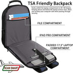 17.3 Laptop Backpack for Men Women, Extra Large Travel laptop Backpack - Image 3