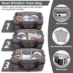 ZOMFELT Travel Duffle Bag for Men Women, Waterproof Canvas Overnight Duffel Bag - Image 2