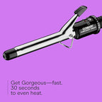 Conair Instant Heat 3/4-Inch Curling Iron, ¾-inch Barrel Produces Tight Curls, Hair Curler for Short to Medium Hair, 25 Heat Setting Hair Curling Iron, Black