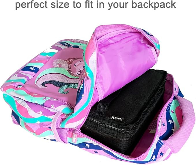 FlowFly Small Insulated Lunch box Portable Soft Bag Mini Cooler Thermal Meal - Image 9