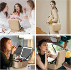 Mocado Travel Makeup Bag with LED Lighted Mirror, Travel Makeup Organizer - Image 7