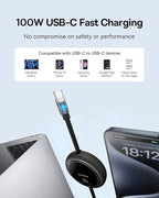 Baseus 70W Universal Travel Adapter and Baseus 100W Retractable USB C Cable - Image 6