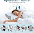 Cervical Neck Pillow for Pain Relief, Contour Memory Foam Pillows for Sleeping - Image 2