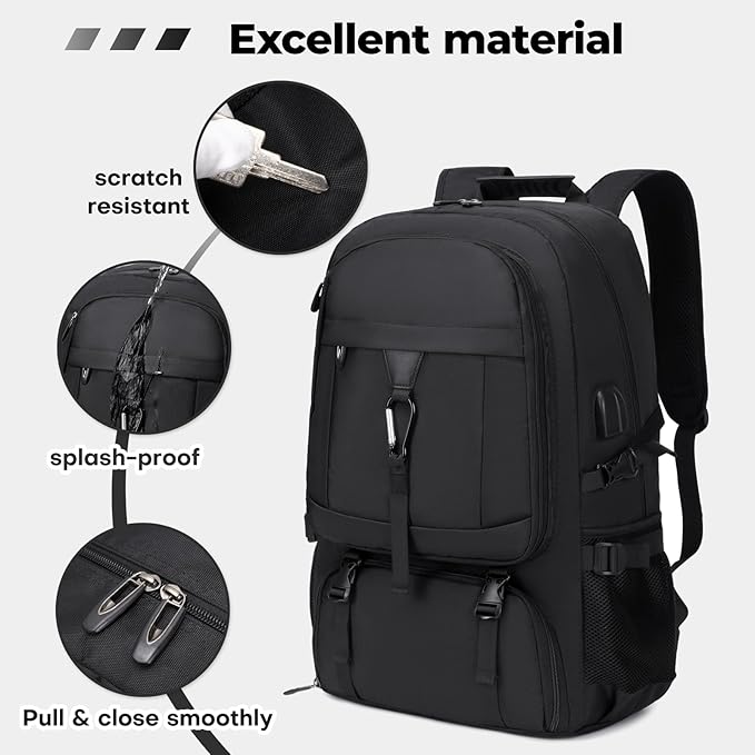 18.4 Inch gym backpack with shoe compartment, 80L Multiple Compartments - Image 3