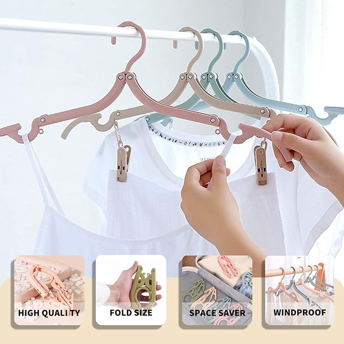 12-Piece Foldable Travel Hangers - Image 6