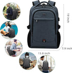 DUSLANG 17 Inch Travel Laptop Backpack Water Resistant College Backpack - Image 6