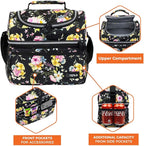 OPUX Lunch Box For Women, Insulated Large Lunch Bag Adult Work, Double Decker - Image 6