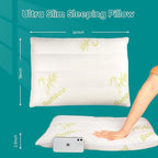 MINUPWELL 2 Packs Ultra Thin Pillows, Flat Pillows - Image 4