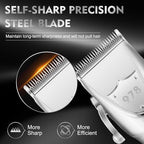Professional Hair Clippers Set for Men, Electric Foil Shavers for Men, Barber Kit Clipper and Trimmer Set with Travel Case