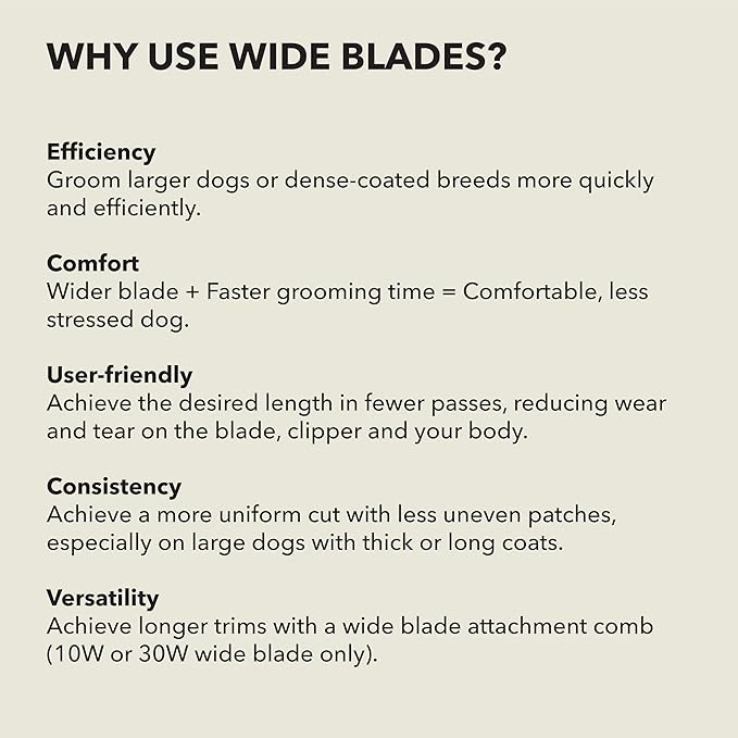 Andis 561463 ceramicEDGE #4FW XCover Wide Blade, Small Animal and Pet Grooming, Detachable Replacement Blade, Long Lasting, Stainless Steel