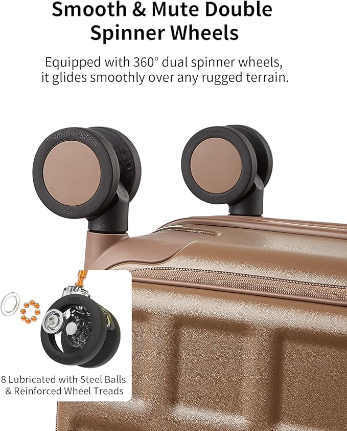 aji Expandable Top Opening 24 Inch Checked Luggage - Image 8