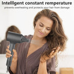 KARFUN Hair Dryer, Blow Dryer, Plasma Hairdryer, Ionic Hair Dryer for Women, Blow Dryers for Women, Professional High Speed Hair Dryers (Dark Gray)