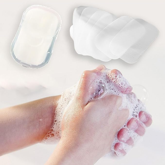 500 Sheets Disposable Soap Paper 5 Boxes Hand Cleaner Fragrance Mini Color Soap - Image 8