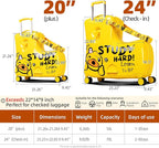 Kids' Lightweight Ride on Luggage - Image 4