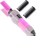 Dan Technology 500℉ Hot Comb for Wigs, Diamond Hair Straightener, 7 Temperature Settings, 60 Min Auto-Off, Professional Styling Tool for Natural Black Hair