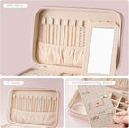 Lolalet Travel Jewelry Case for Women Girls, Travel Jewelry Organizer Box - Image 5