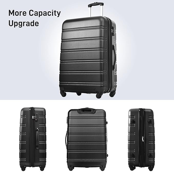 Merax Luggage Sets of 3 Piece Carry on Suitcase Airline Approved, Hard Case - Image 8