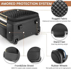 Small Rolling Backpack for Women, Lightweight Travel Backpack - Image 7