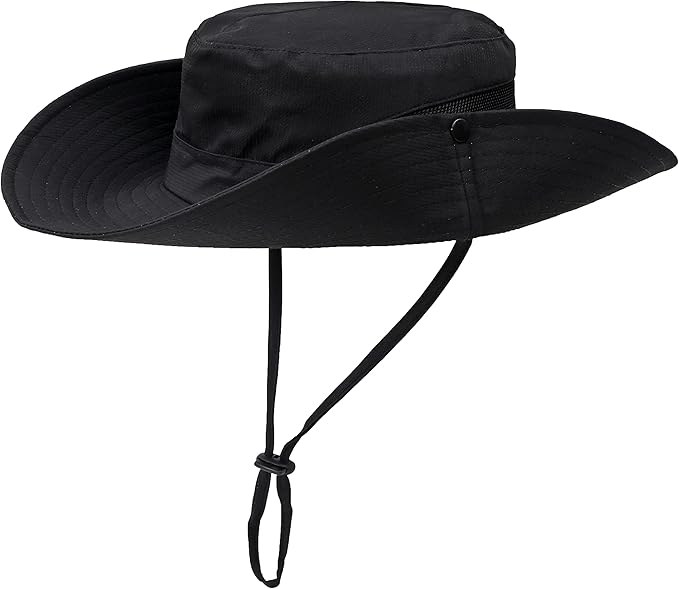 Womens Summer Sun Hat Beach Hat Wide Brim Outdoor UV Protection Hat Foldable - Image 5