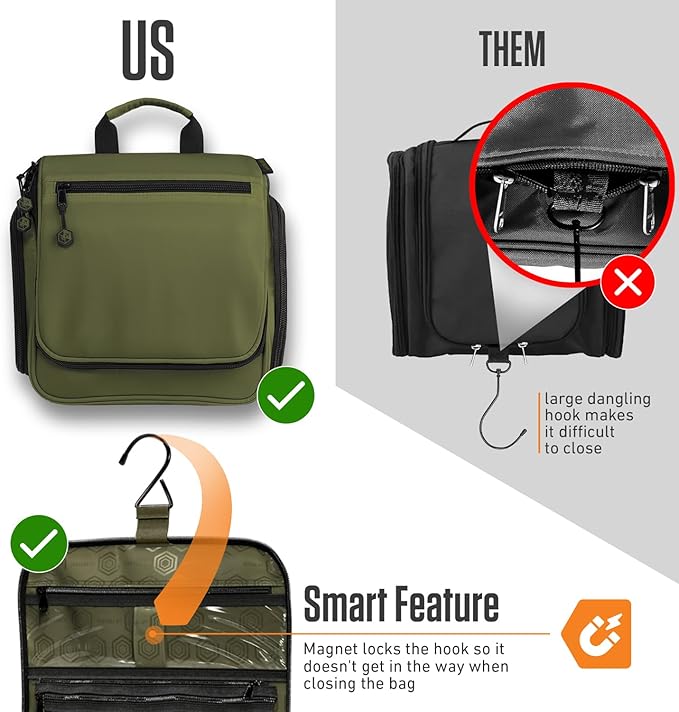 VENTURE 4TH Hanging Travel Toiletry Bag - Image 6