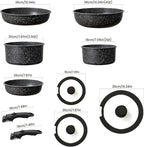 Pots and Pans Set, Nonstick Detachable Handle Cookware Set, Induction Kitchen - Image 2