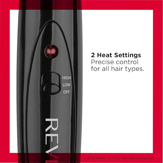 REVLON Silicone Bristle Heated Hair Styling Brush | Fast, Long Lasting Volume for Easy Styling | 1" Barrel for Full Body and Smooth Styles (Black/Pink) (Pack of 3)