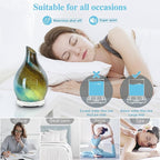 Essential Oil Diffuser 120ML, Glass Aromatherapy Diffuser with 4 Timer Settings & 7 Color Changing Lights, Auto Shut-Off, Ultra Quiet Oil Diffuser for Home, Office, Yoga, Spa and Sleeping