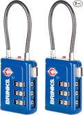 Brinks TSA Accepted Indicator Luggage Lock, New More Secure TSA008 Key by Brinks